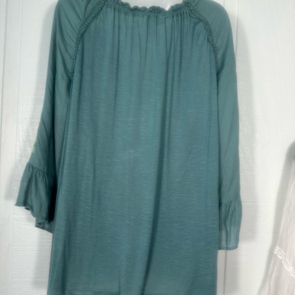Vintage America Women’s Green Long Sleeve Top Size 1X EUC - Picture 5 of 6